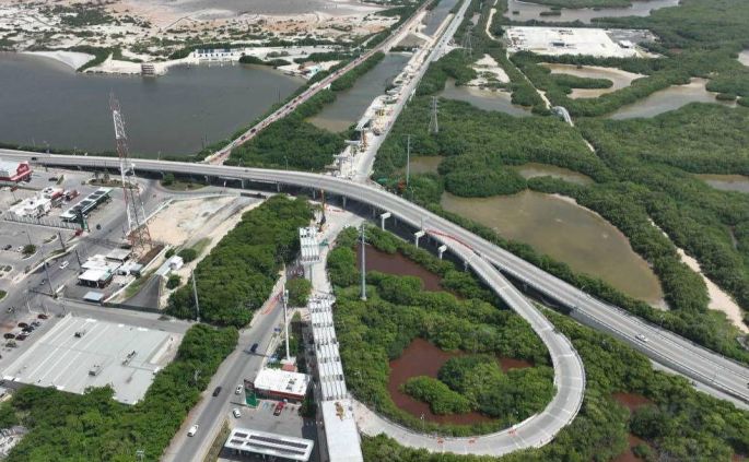 Construcción del Viaducto Elevado de Progreso avanza a buen ritmo 
