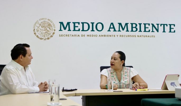 Se reúnen Díaz Mena y María Luisa Albores para abordar el futuro ambiental de Yucatán