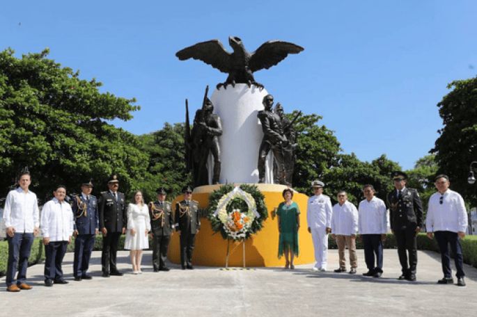 Rememoran en Yucatán legado de Niños Héroes