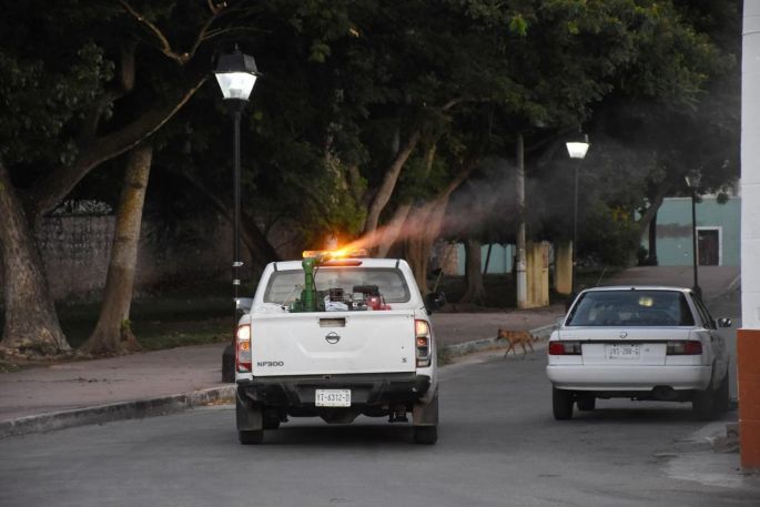 Fumigación continua de la SSY para prevenir dengue, zika y chikungunya