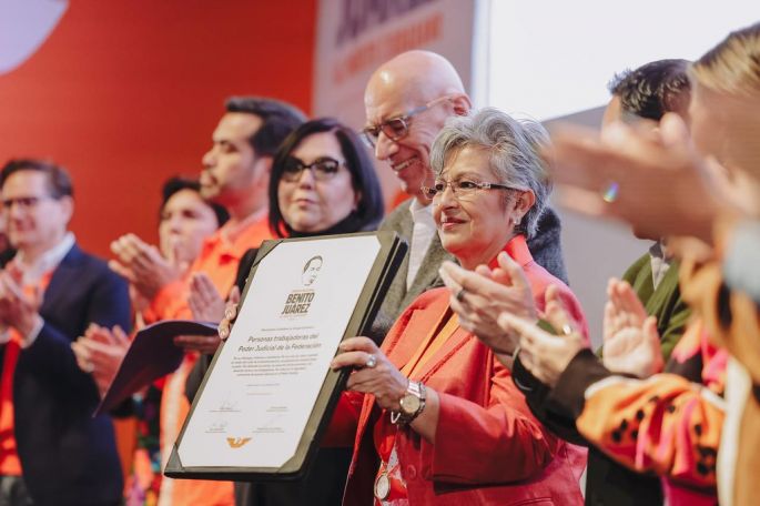 Movimiento Ciudadano otorga la medalla Benito Juárez al mérito ciudadano, a la Asociación Mexicana de Juzgadoras A.C. y a Patricia Aguayo