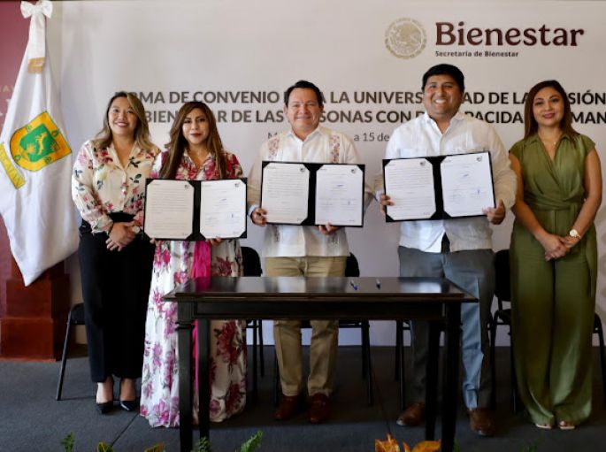 Destina Yucatán 74 mdp para pensión universal a personas con discapacidad