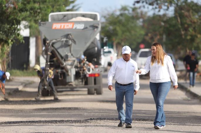  Avanza repavimentación de calles en toda la ciudad: Cecilia Patrón.