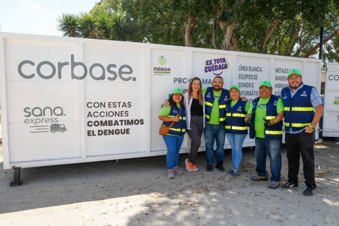 Con los contenedores de residuos sólidos, cuidamos de la salud de las y los meridanos y mantenemos limpia a Mérida: Cecilia Patrón