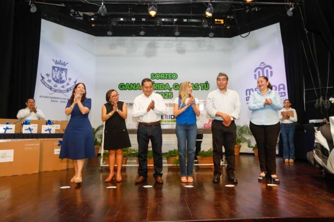 Ayuntamiento premia a ciudadanos cumplidos, da a conocer los 79 ganadores del Sorteo “Gana Mérida, ganas tú”