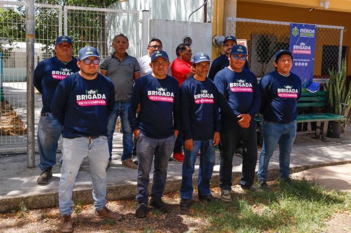 Presenta Cecilia Patrón brigadas de limpieza que trabajarán en comisarías de Mérida.