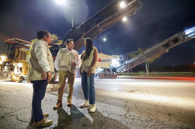 Comienzan los trabajos de conservación del anillo periférico de Mérida 
