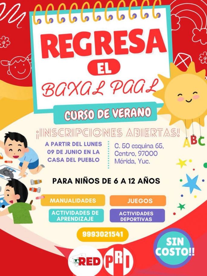 Regresa el “Bàaxal Paal”, curso de verano con sello priista 