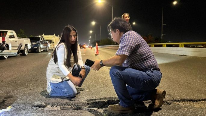 Supervisan avances en la conservación del Periférico de Mérida