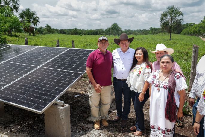 Productoras y productores de Sucilá tendrán riego todo el año con energía solar