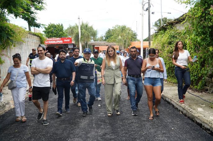 Incrementa Cecilia Patrón el número de comisarías con calles repavimentadas y nuevas