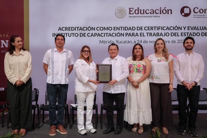 Gobierno de Yucatán fortalece la capacitación técnica con acreditación Conocer