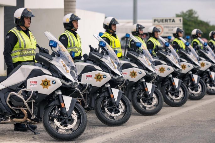 Yucatán refuerza su modelo de seguridad con nuevas motocicletas patrulla