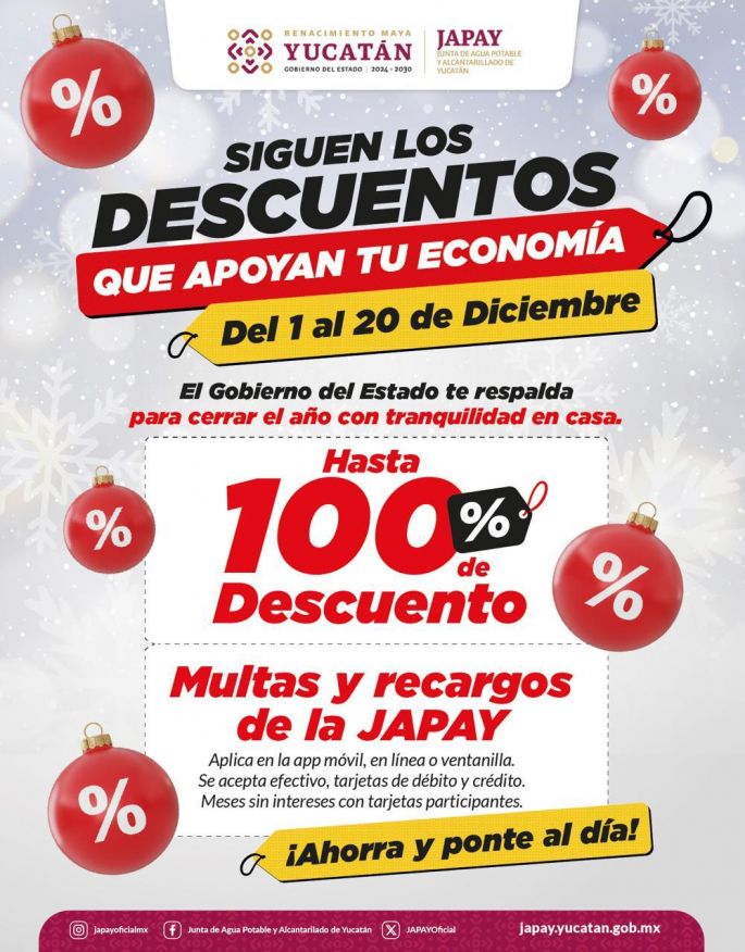 Últimos días de descuentos en multas y recargos de la Japay