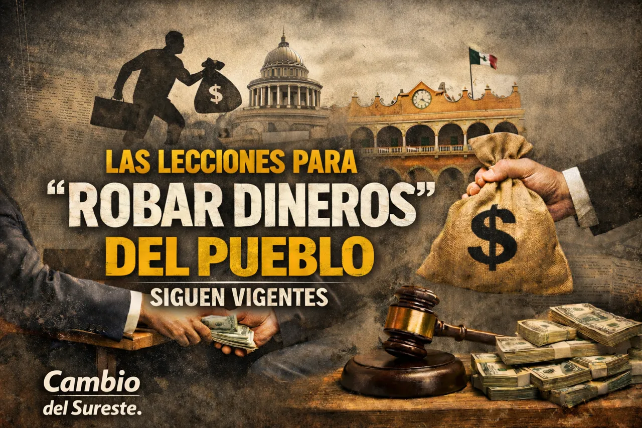 Las lecciones para “robar dineros” del pueblo, siguen vigentes