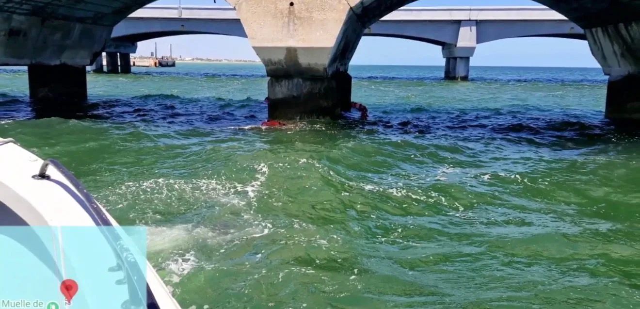 Controlan fuga en ducto marino frente a Progreso; descartan riesgo
