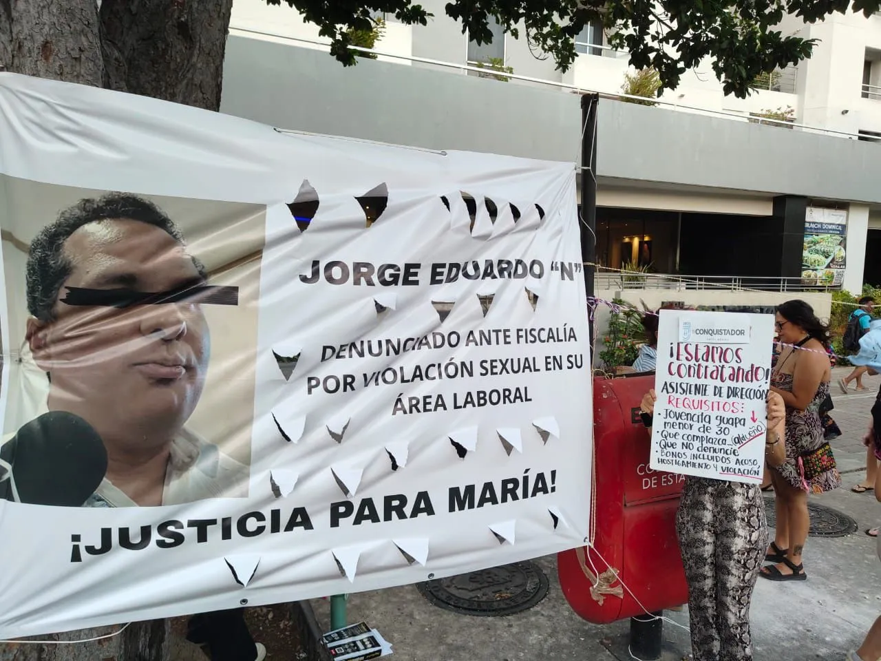 “NO MÁS IMPUNIDAD”: Protestan en El Conquistador por caso de agresión sexual