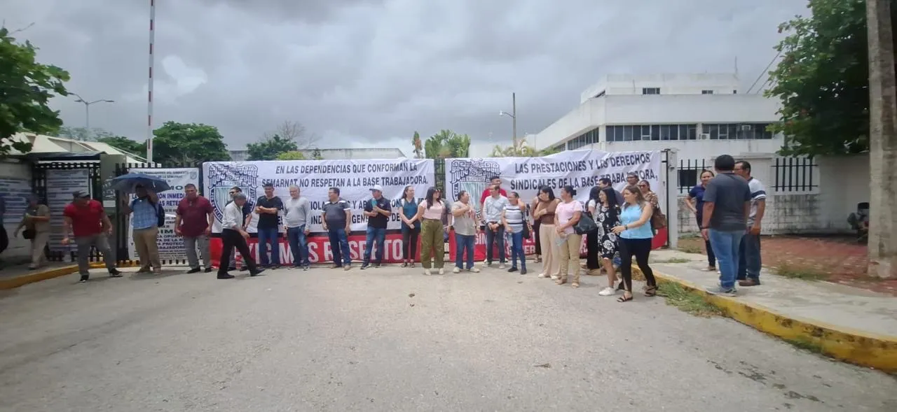 Inician paro indefinido en Conagua Yucatán por presuntos incumplimientos laborales